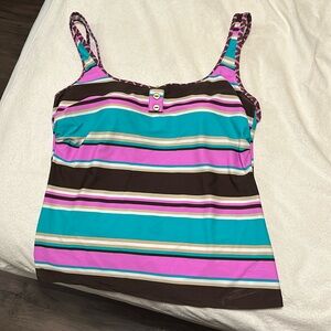EUC Multi-colored Sweet Escaped Tankini top